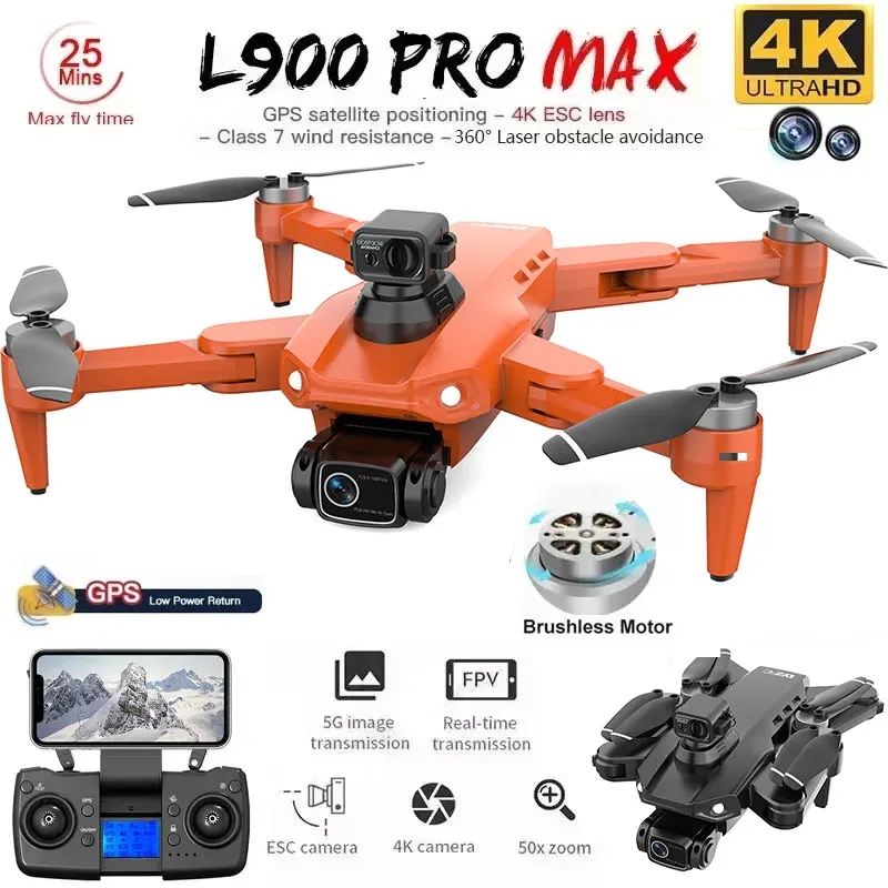 L900 Pro MAX GPS ドローン 4K プロフェッ - Drone Camera Hd のレビューと価格