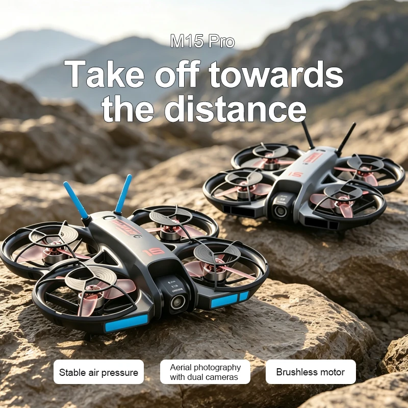 2026年型 新しいM15 FPVドローン。画面付き、ブラシ - Drone Camera Hd のレビューと価格