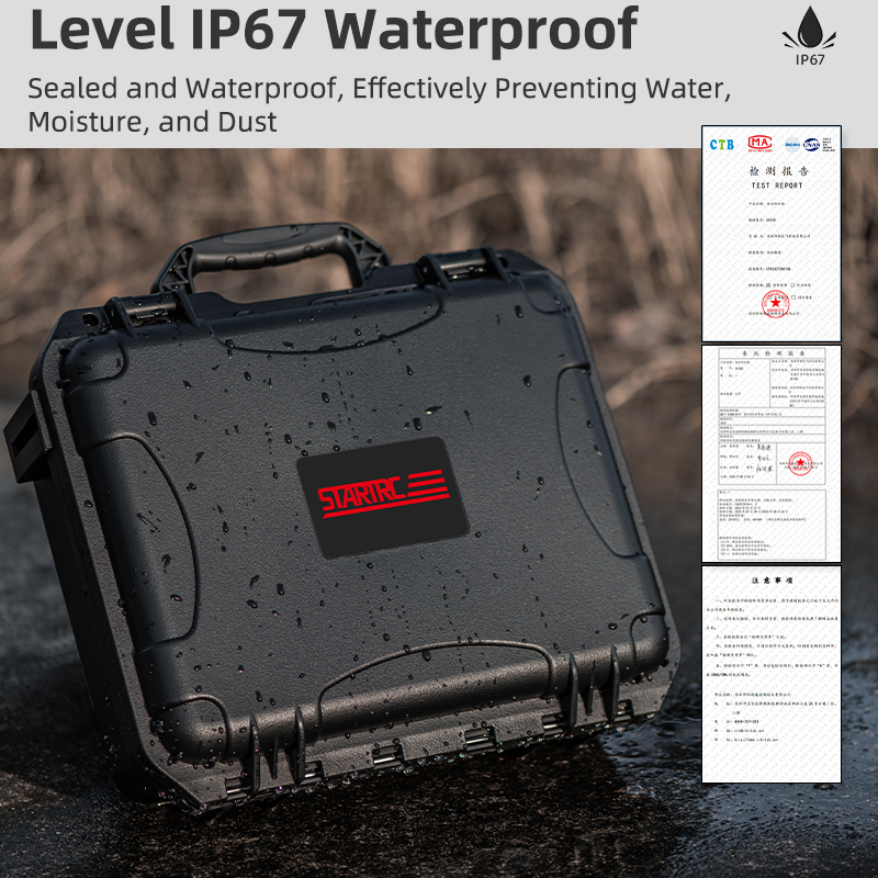 STARTRC 2層ポータブルトラベルハードケース W ベル - Drone Camera Case のレビューと価格